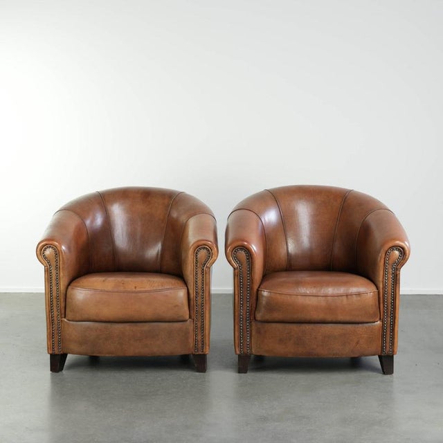 English Sheepskin Club Armchairs, Set of 2 For Sale - Image 16 of 16