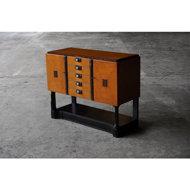 Art Deco Amsterdamse School Cabinet, The Netherlands, 1930s For Sale - Image 10 of 10