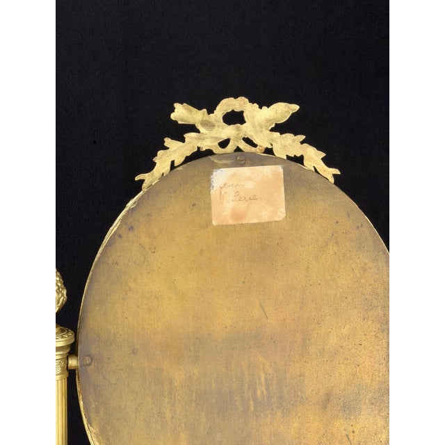 Napoleon III French Ormolu Opaline Vanity Mirror, 1870s For Sale - Image 8 of 11