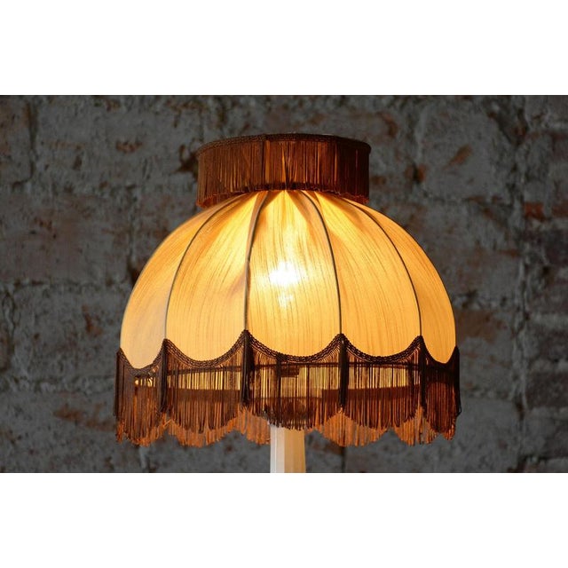 Art Deco Table Lamp in Ceramic and Textile Lampshade, Austria-Vienna, 1910s For Sale - Image 6 of 13