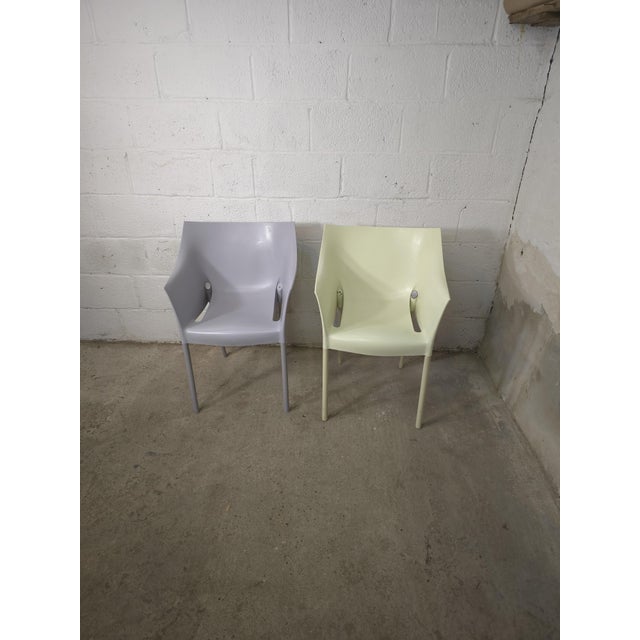 Plastic Small Vintage Armchairs by Philippe Starck for Kartell, 1990s, Set of 2 For Sale - Image 7 of 13