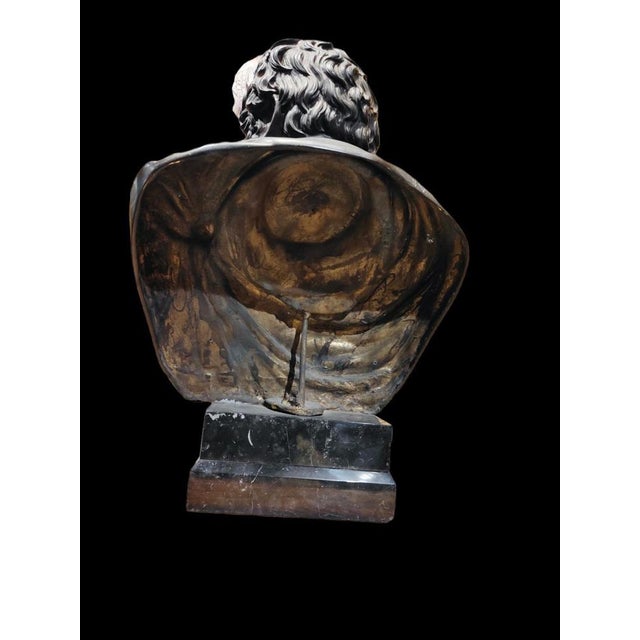 Large Roman Emperor Bust, Bronze, 19th Century For Sale - Image 5 of 17
