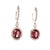 Silver Natural Tourmaline Rubellite Diamond Earrings 18k Gold 6.62 TCW Certified For Sale - Image 8 of 14