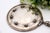 Silver Hand Mirror with Reliefs and Rose Applications on the Back, in Good conditions.