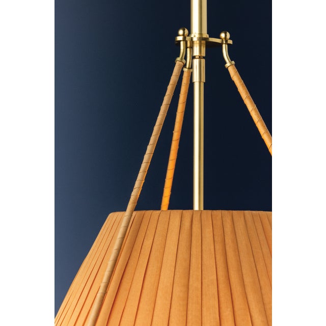 Hudson Valley Lighting Sunside 18 in. 3 Light Pendant in Aged Brass Finish For Sale - Image 9 of 11