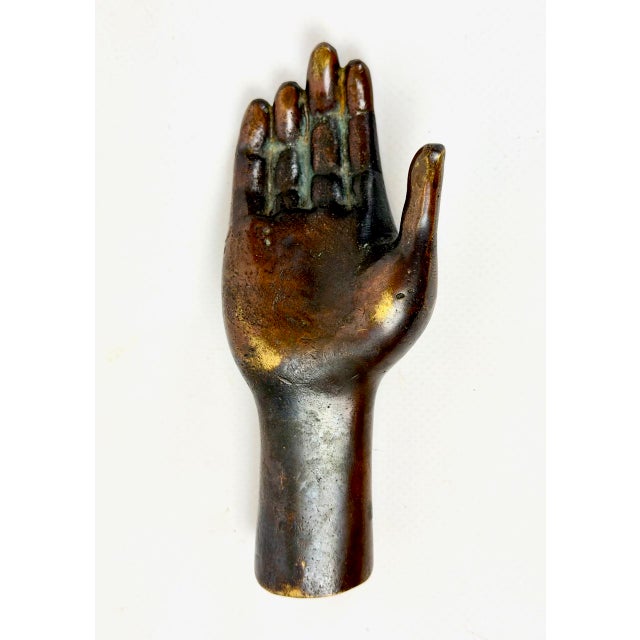 Antique Females Hand in Bronze Paperweight, 19th Century For Sale - Image 3 of 12