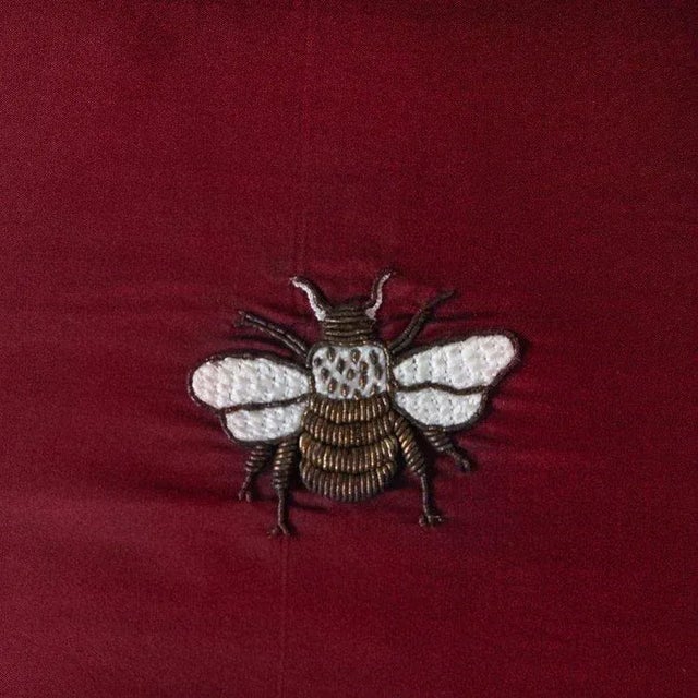 Contemporary Jean Francois Lesage Custom Embroidered Pillow For Sale - Image 3 of 8