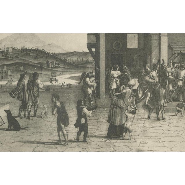 After Max Tilke, Italian Renaissance Street Scenes, Engravings, 1880s, Set of 2 For Sale - Image 9 of 11