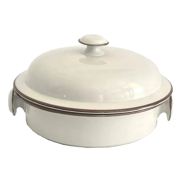 Vintage Dansk Bistro 3 Quart Casserole With Lid in Christianshavn Brown, 2 Piece Set For Sale