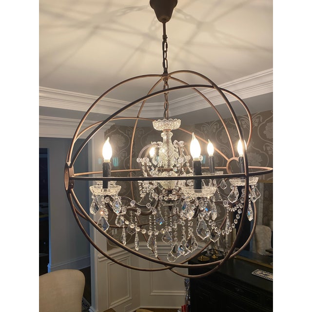 Restoration Hardware Foucault’s Orb Chandelier Chairish