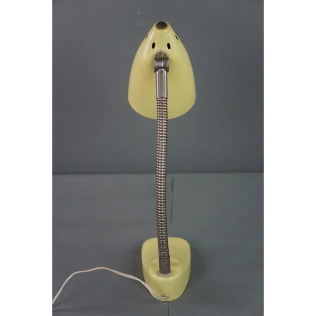 1960s Vintage Yellow Metal Lamp/Desk Lamp, 1960s For Sale - Image 5 of 12