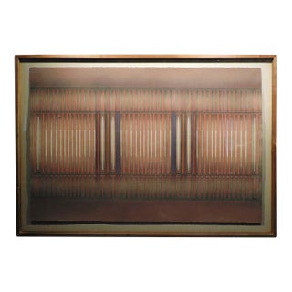 Paul Maxwell"Plenum" Framed Signed Limited Edition Acrylic Stencil Cast Abstract For Sale