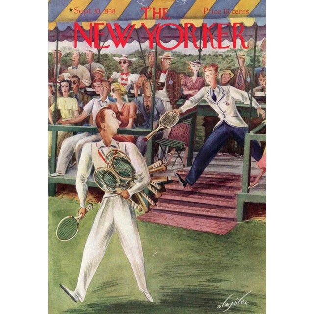 Just in time for the US Open! This original New Yorker magazine cover dated September 10, 1938 is from the early years of...