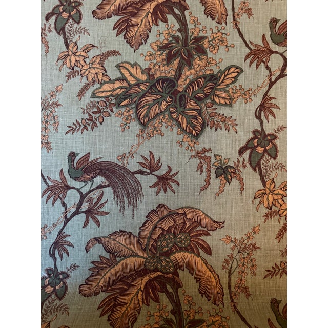 Schumacher Fabric 171112 | Coconut Grove, Spruce - Schumacher Fabric 3 Yards For Sale In Raleigh - Image 6 of 8