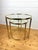 Vintage Nesting Tables in Brass and Glass, 1970s, Set of 2, in Very Good conditions. Designed 1970 to 1979