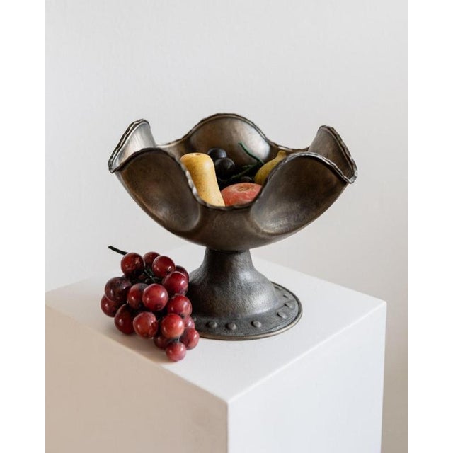 Vintage Silver-Plated Copper Bowl, 1950s For Sale - Image 5 of 12