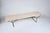 Mid-Century Modern Attributed to Harry Bertoia for Knoll Birch & Black Iron Bench / Coffee Table C. 1970 For Sale - Image 3 of 18