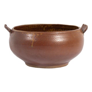Studio Pottery Bowl With Handles For Sale