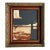 “Rodeo” Black Abstract Art in Antique Frame, Transitional Living Room Art by JTS For Sale