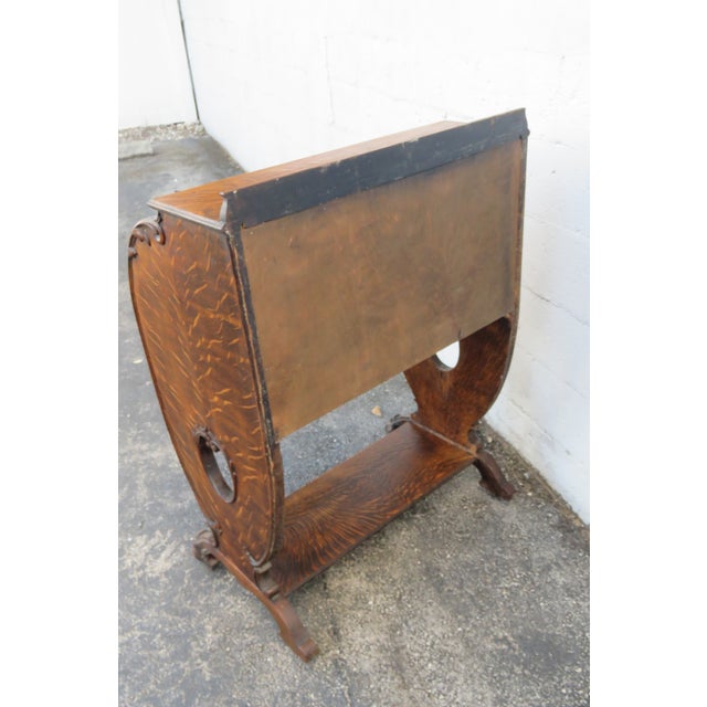 Gothic Late 1800s Tiger Oak Secretary Desk 6276 For Sale In Miami - Image 6 of 17