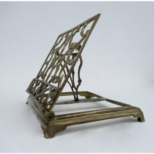 Vintage Ornate Brass Book Holder Chairish