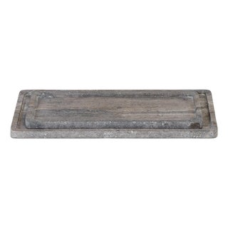 Sutton Travertine Tray Set, Grey For Sale