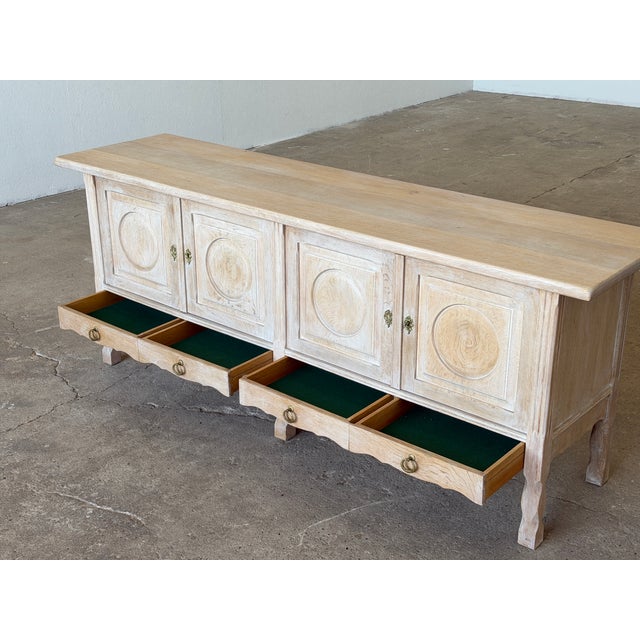 Scandinavian Modern Oak Sideboard by Henning Kjærnulf, 1960s For Sale - Image 4 of 15