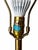Mid 20th Century Stiffel Brass-Tone Fluted Trophy Urn Table Lamp With Pleated Shade For Sale In Las Vegas - Image 6 of 10