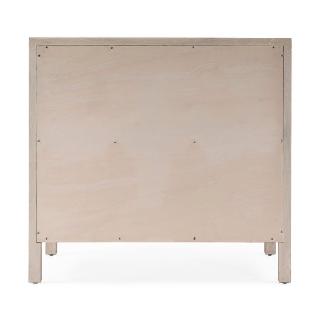 Wood Nora 34 in. W Wood 3 Drawer Chest, Antique Taupe For Sale - Image 7 of 10