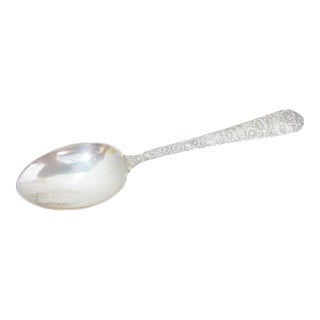 Alvin Sterling Silver Bridal Bouquet 6" Teaspoon With N Monogram For Sale