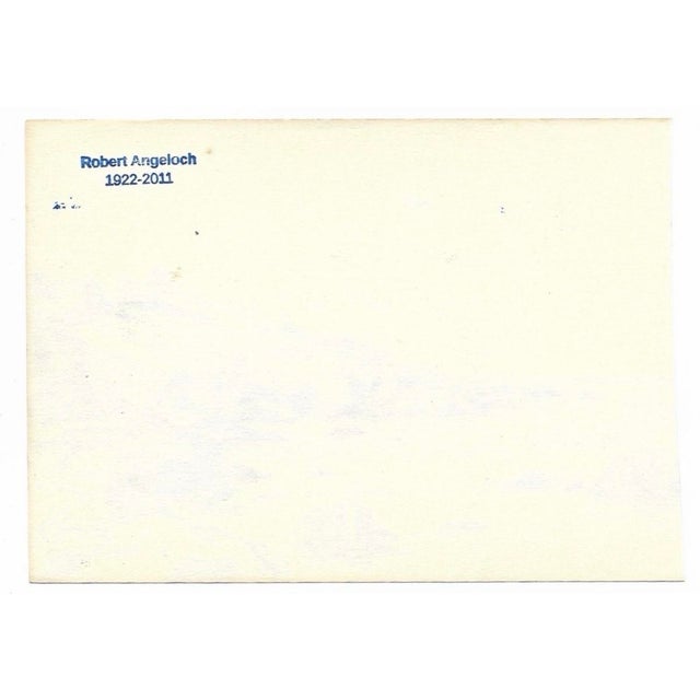 Drawing on paper by Robert Henry Angeloch (1922-2011). Initialed lower right with estate stamp on back. Bob Angeloch was...