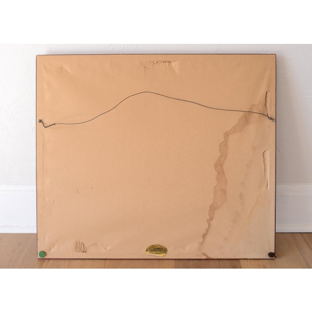 1950s Vintage Mid Century Stone Rubbing Horse Painting For Sale - Image 5 of 5
