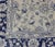 Floral Vintage Oushak in Blue and Cream With All-Over Design 8'0 X 10'7 For Sale - Image 10 of 13