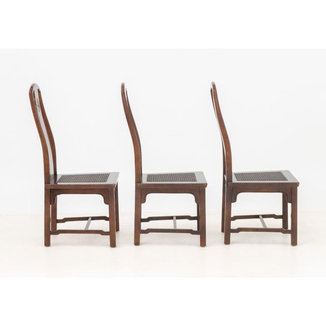 Wood Henredon Chinese Style Mahogany Dining Chairs, 8 For Sale - Image 7 of 18