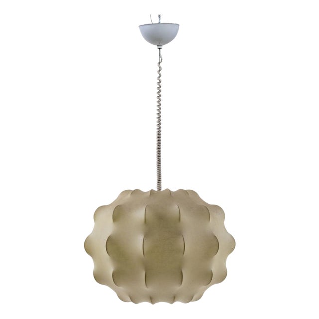 Cocoon Pendant Lamp in the style of Tobia Scarpa, Italy 1960s For Sale