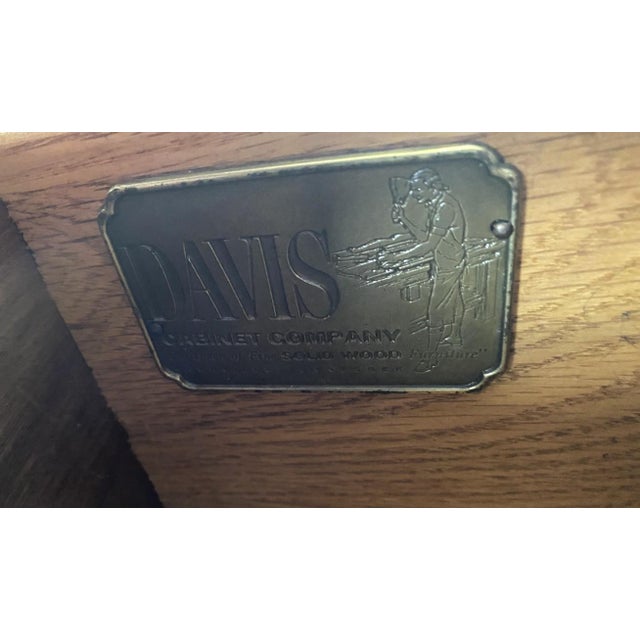 Brown Late 20th Century Davis Cabinet Company Solid Mahogany Console Table For Sale - Image 8 of 10