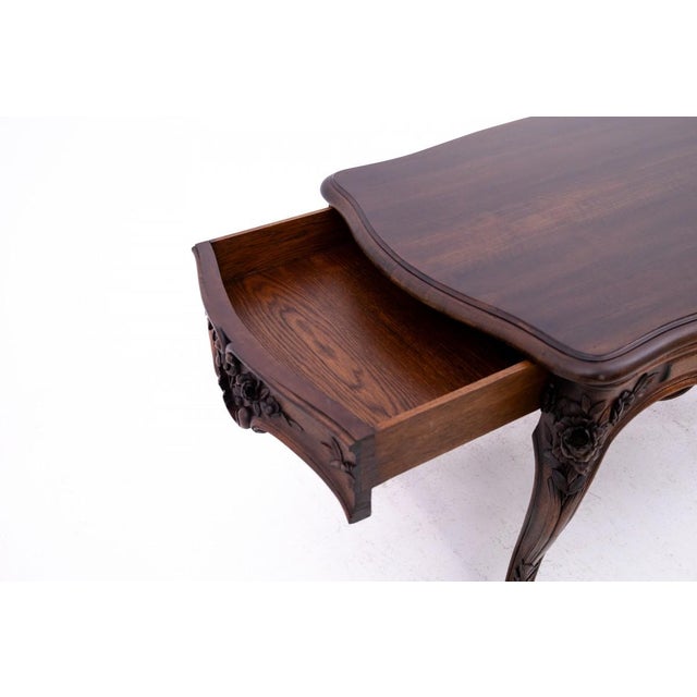 Antique French Richly Carved Table For Sale - Image 9 of 13