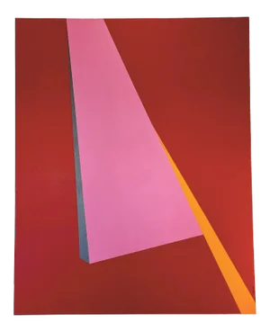 2020 "Pink Purge" Postmodern Abstract Acrylic Painting by Andrew Mandolene