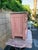 Farmhouse Antique Rustic Eastlake Spoon Carved Pink Commode W Marble Top For Sale - Image 3 of 11