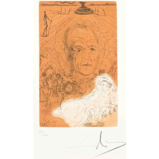 Salvador Dali, Homage to Konrad Adenauer, Lithograph, 1960s For Sale