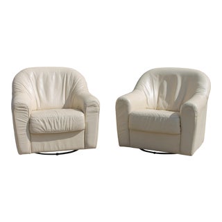 Vintage Swivel Lounge Chairs-a Pair For Sale