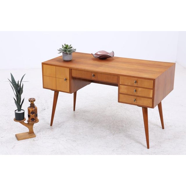 Vintage Desk with 4 Drawers and 2 Doors For Sale - Image 18 of 18