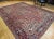 Persian Vintage Persian Heriz Rug, Hand-Knotted Wool, Geometric Medallion Pattern, Red & Ivory, 10x13 For Sale - Image 3 of 16