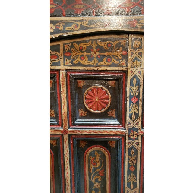 This is a beautiful single panel Moroccan door measuring approximately 79.5" in height and 46" in width. Old age visible...
