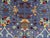 Blue Floral Sultani Wool Area Rug With Natural Dyes, 4'9" X 6'10" For Sale - Image 6 of 13