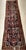 Antique Sarouk Lilian Runner Rug, Hand-Knotted Wool, Floral Pattern, Navy & Red, 3x9 For Sale - Image 10 of 12