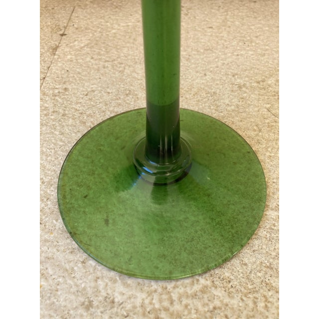 Mid-Century Decorative Green Cut Glass Cup, 1960s For Sale - Image 10 of 11