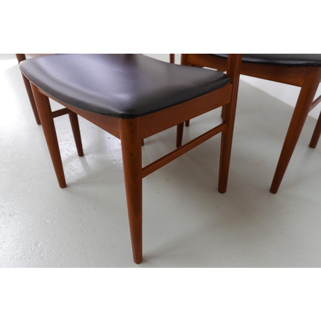 Vintage Danish Teak Dining Chairs by Kjærnulf for Vejle Møbelfabrik, 1960s, Set of 4 For Sale - Image 15 of 18