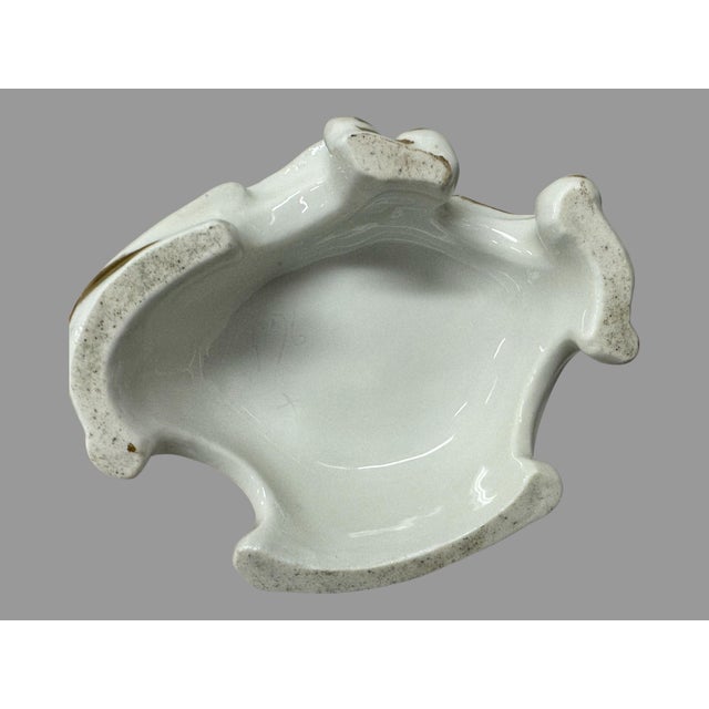 Gold Antique Old Paris Porcelain Floral & Gilt Decorated Vase For Sale - Image 8 of 9