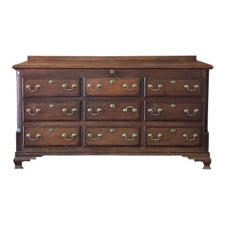 Late 18th Century Oak & Mahogany Mule Chest For Sale